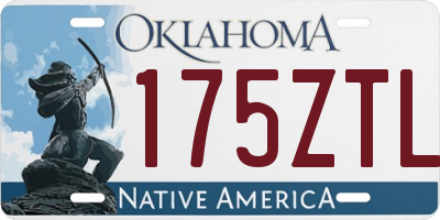 OK license plate 175ZTL