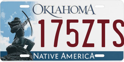 OK license plate 175ZTS
