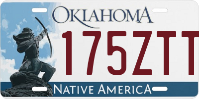 OK license plate 175ZTT