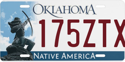 OK license plate 175ZTX