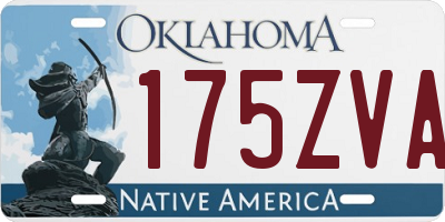 OK license plate 175ZVA