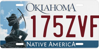 OK license plate 175ZVF