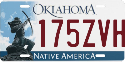 OK license plate 175ZVH