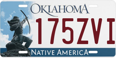 OK license plate 175ZVI