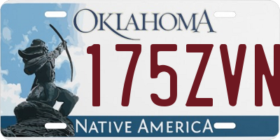 OK license plate 175ZVN
