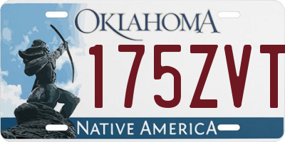 OK license plate 175ZVT