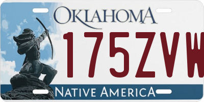 OK license plate 175ZVW