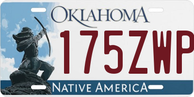 OK license plate 175ZWP