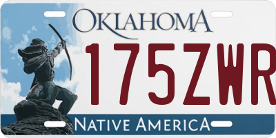 OK license plate 175ZWR