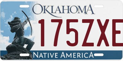 OK license plate 175ZXE
