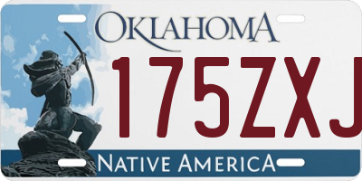 OK license plate 175ZXJ