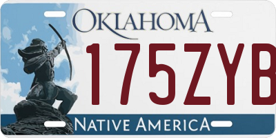 OK license plate 175ZYB