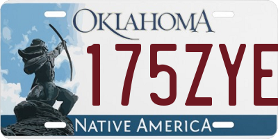 OK license plate 175ZYE