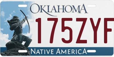 OK license plate 175ZYF