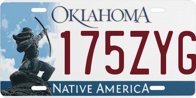 OK license plate 175ZYG