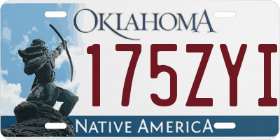 OK license plate 175ZYI