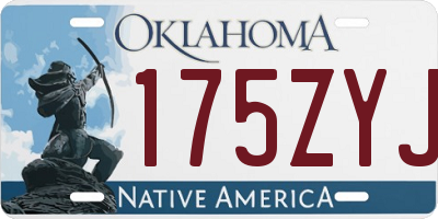 OK license plate 175ZYJ