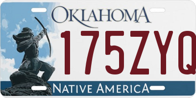 OK license plate 175ZYQ