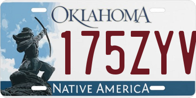 OK license plate 175ZYV