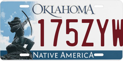 OK license plate 175ZYW