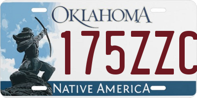 OK license plate 175ZZC