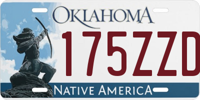 OK license plate 175ZZD