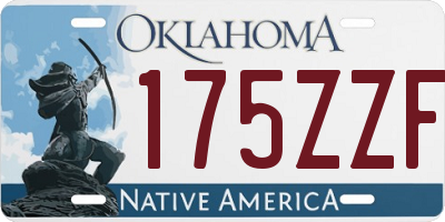 OK license plate 175ZZF