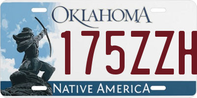 OK license plate 175ZZH