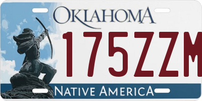 OK license plate 175ZZM