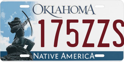 OK license plate 175ZZS