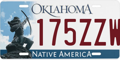 OK license plate 175ZZW