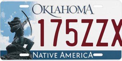 OK license plate 175ZZX