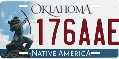 OK license plate 176AAE