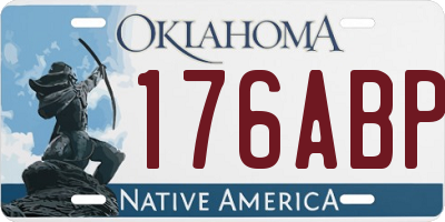 OK license plate 176ABP