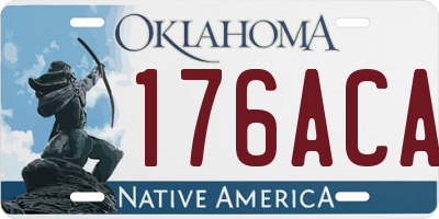 OK license plate 176ACA