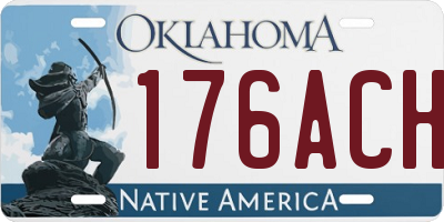 OK license plate 176ACH