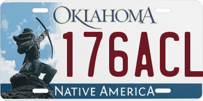 OK license plate 176ACL