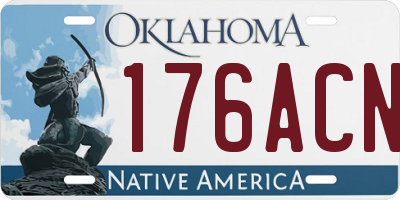 OK license plate 176ACN