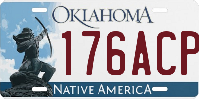OK license plate 176ACP