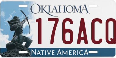 OK license plate 176ACQ