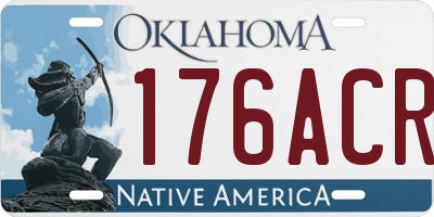 OK license plate 176ACR