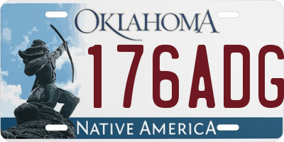 OK license plate 176ADG