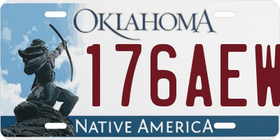 OK license plate 176AEW