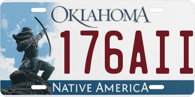 OK license plate 176AII