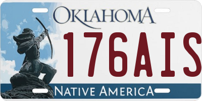 OK license plate 176AIS