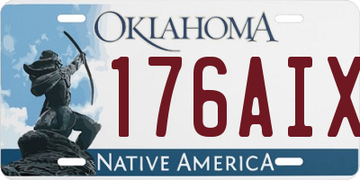 OK license plate 176AIX