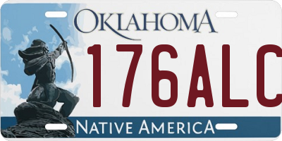 OK license plate 176ALC