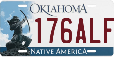 OK license plate 176ALF