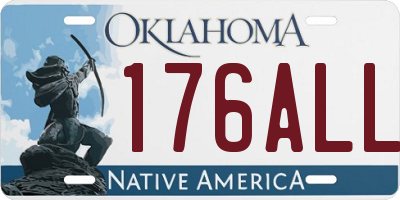 OK license plate 176ALL