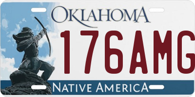 OK license plate 176AMG